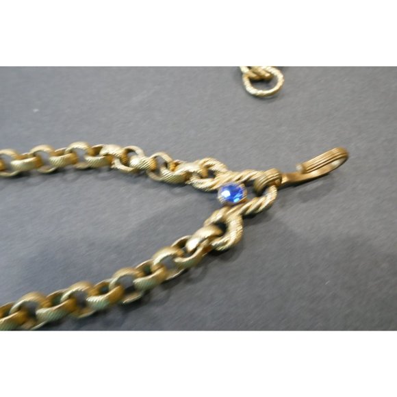Vintage Rolo Chain & Crystal Geometric Belt 36\